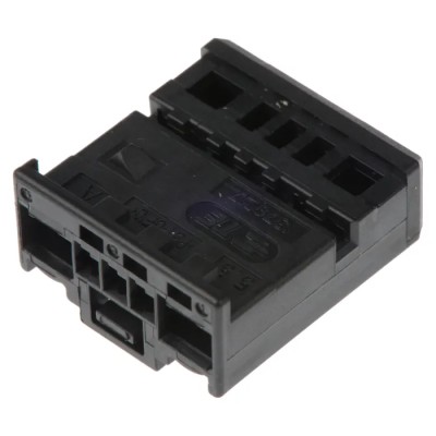 TE Connectivity Micro Quadlok System Automotive Connector Female Housing 5 Way Crimp Termination 1379217-3