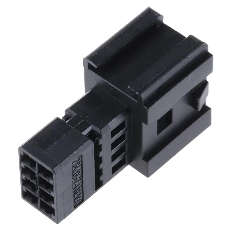 TE Connectivity Micro Quadlok System Automotive Connector Male Black Cable 8 Way Crimp Termination 284869-1