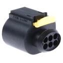 TE Connectivity Micro Timer II Automotive Connector Female Black Cable 6 Way Crimp Termination 284716-4