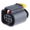 TE Connectivity Micro Timer II Automotive Connector Female Black Cable 6 Way Crimp Termination 284716-4