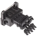 TE Connectivity Junior Power Timer Automotive Connector Female Black Cable 4 Way Crimp Termination 282192-1