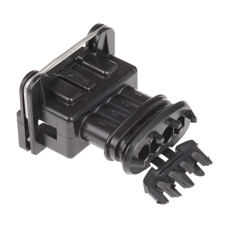 TE Connectivity Junior Power Timer Automotive Connector Female Black Cable 4 Way Crimp Termination 282192-1
