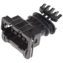 TE Connectivity Junior Power Timer Automotive Connector Female Black Cable 4 Way Crimp Termination 282192-1
