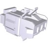 TE Connectivity Universal MATE-N-LOK Female Connector Housing 6.35 mm Pitch 3 Way 1 Row Straight 770025-1