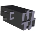 TE Connectivity Timer Automotive Connector Male Black Cable 4 Way Crimp Termination 365059-3