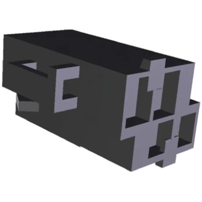 TE Connectivity Timer Automotive Connector Male Black Cable 4 Way Crimp Termination 365059-3