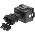 TE Connectivity Junior Power Timer Automotive Connector Female 2 Way Solder Termination Black Nylon Housing 282190-1