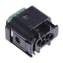TE Connectivity Micro Quadlok System Automotive Connector Female Black Cable 4 Way Crimp Termination 1-967640-1