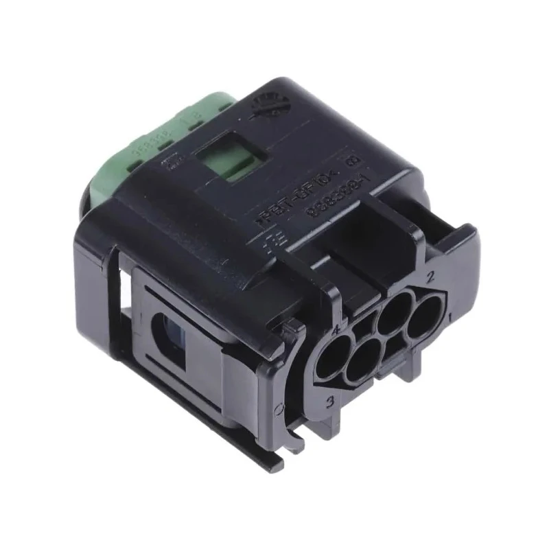 TE Connectivity Micro Quadlok System Automotive Connector Female Black Cable 4 Way Crimp Termination 1-967640-1