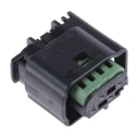 TE Connectivity Micro Quadlok System Automotive Connector Female Black Cable 4 Way Crimp Termination 1-967640-1