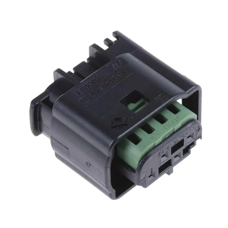 TE Connectivity Micro Quadlok System Automotive Connector Female Black Cable 4 Way Crimp Termination 1-967640-1