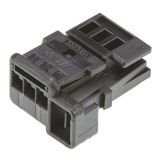 TE Connectivity Micro Quadlok System Automotive Connector Female Black Cable 3 Way Crimp Termination 953697-1
