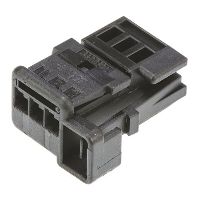 TE Connectivity Micro Quadlok System Automotive Connector Female Black Cable 3 Way Crimp Termination 953697-1