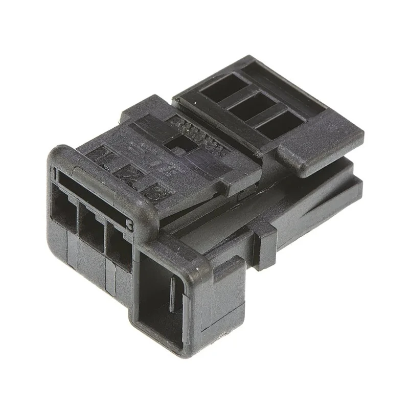 TE Connectivity Micro Quadlok System Automotive Connector Female Black Cable 3 Way Crimp Termination 953697-1