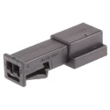 TE Connectivity Micro Quadlok System Automotive Connector Male Black Cable 2 Way Crimp Termination 7.5A Current 1-968699-1
