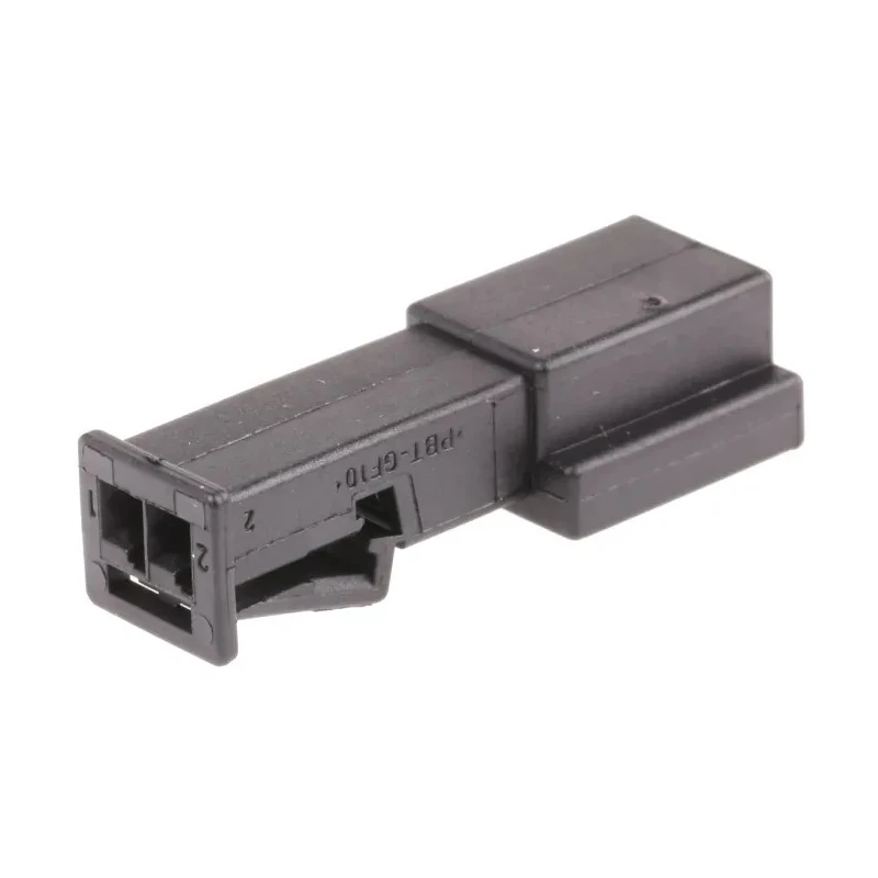 TE Connectivity Micro Quadlok System Automotive Connector Male Black Cable 2 Way Crimp Termination 7.5A Current 1-968699-1