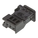 TE Connectivity Micro Quadlok System Automotive Connector Female Black Cable 3 Way Crimp Termination 953697-1