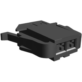 TE Connectivity Junior Power Timer Automotive Connector Female Black Cable 2 Way Crimp Termination 1355390-1