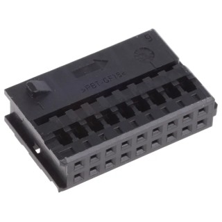 TE Connectivity Automotive Connector Female Black Cable 18 Way Crimp Termination Micro Quadlok System 1355348-1