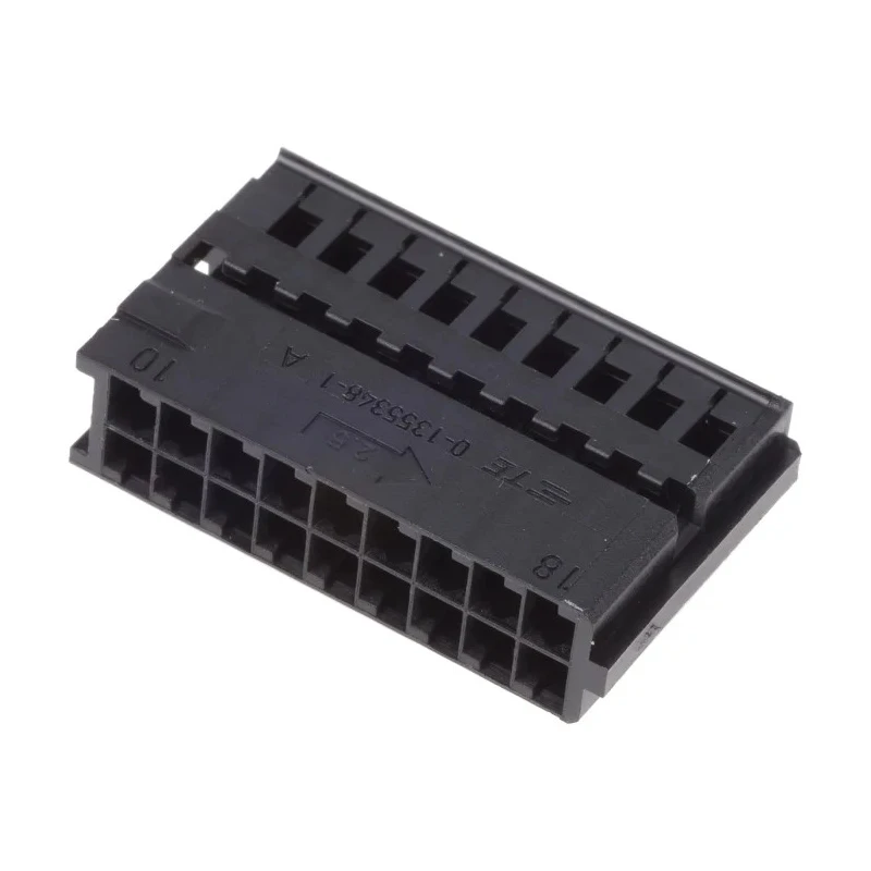TE Connectivity Automotive Connector Female Black Cable 18 Way Crimp Termination Micro Quadlok System 1355348-1