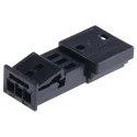 TE Connectivity Micro Quadlok System Automotive Connector Male Black 3 Way Crimp Termination 1-968700-1