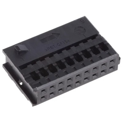 TE Connectivity Micro Quadlok System Automotive Connector Female Black Cable 18 Way Crimp Termination 1355348-1