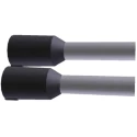 TE Connectivity Insulated Crimp Bootlace Ferrule 1.8mm Pin Diameter 8mm Pin Length Black 15 AWG to 16 AWG Wire 1241003-1
