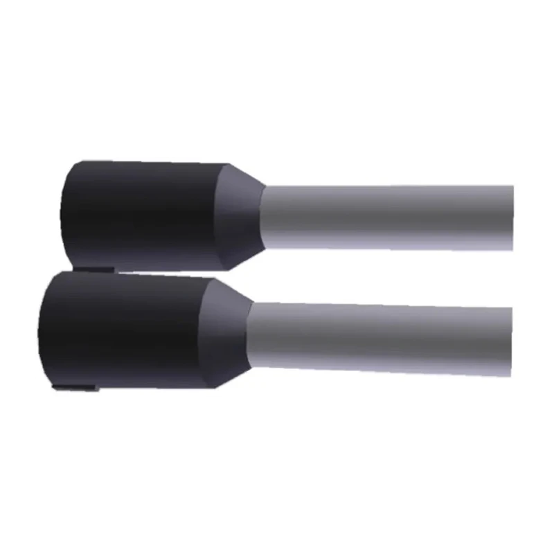 TE Connectivity Insulated Crimp Bootlace Ferrule 1.8mm Pin Diameter 8mm Pin Length Black 15 AWG to 16 AWG Wire 1241003-1
