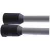 TE Connectivity Insulated Crimp Bootlace Ferrule 1.8mm Pin Diameter 8mm Pin Length Black 15 AWG to 16 AWG Wire 1241003-1