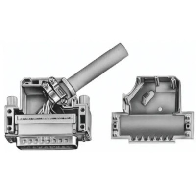 TE Connectivity AMPLIMITE Series Polymer Angled D-Sub Backshell 37 Way 1393738-4