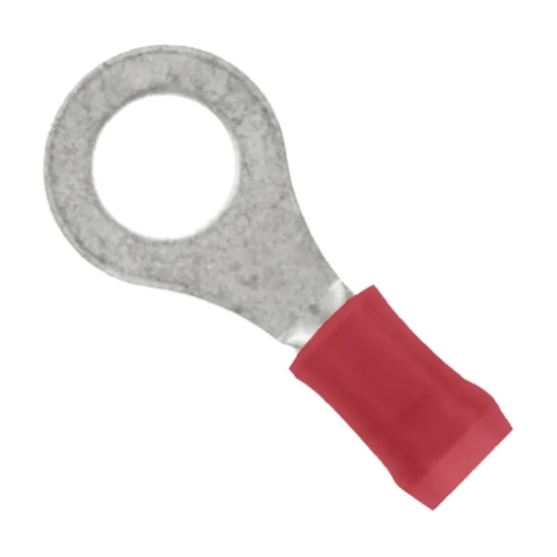 TE Connectivity PIDG Insulated Ring Terminal M5 Stud Size 22 AWG to 16 AWG Wire Size Red 151730
