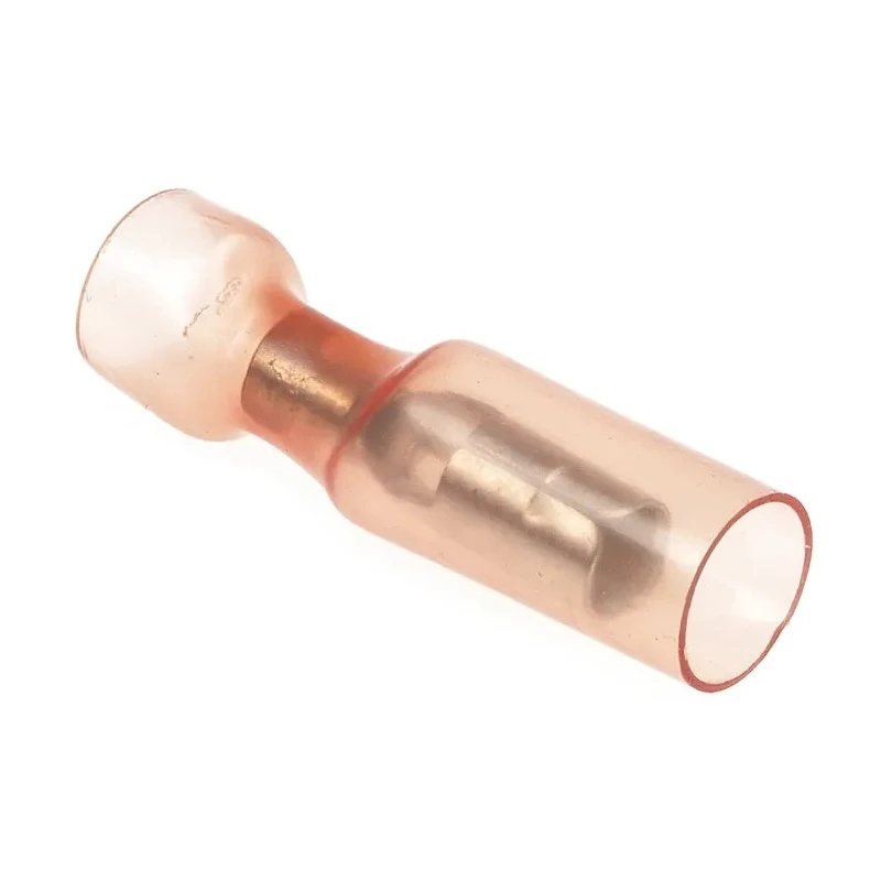 TE Connectivity DuraSeal Insulated Red Crimp Bullet Connector 22 AWG to 18 AWG 4 mm Bullet Diameter Female B-106-8401