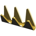 TE Connectivity Uninsulated 925 Open Barrel Splice Connector Brass Contact 7mm Length 3.16mm Diameter 13.5 AWG 925856-2