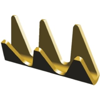 TE Connectivity Uninsulated 925 Open Barrel Splice Connector Brass Contact 7mm Length 3.16mm Diameter 13.5 AWG 925856-2