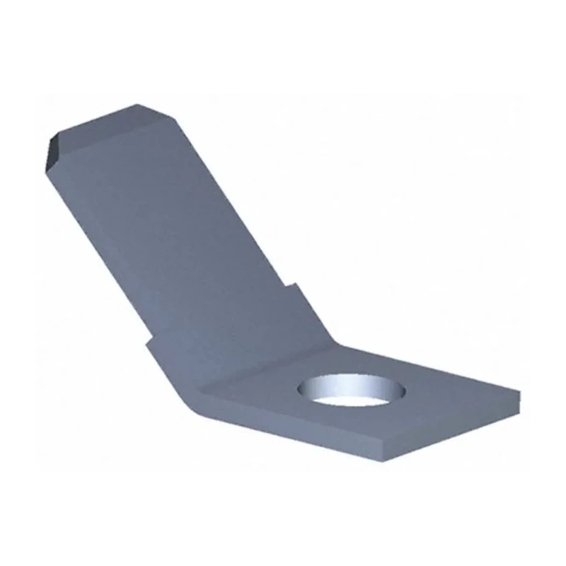 TE Connectivity FASTON 250 Black Uninsulated Male Spade Connector Stud Mount Tab Terminal 6.35 x 0.81 mm 42822-4