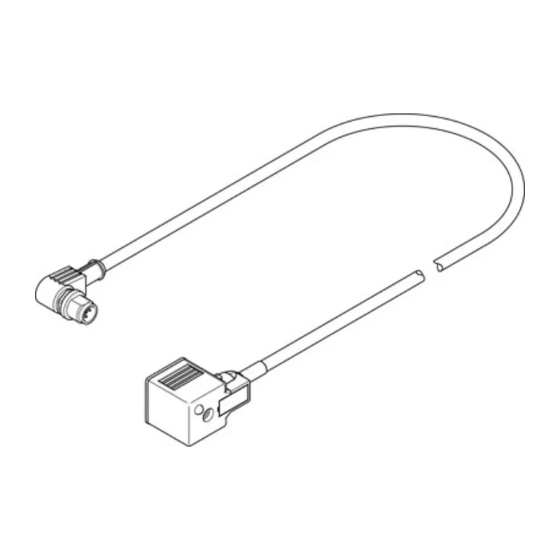 Festo NEBV Series Connecting Cable for Solenoid Valve 600mm Length NEBV-A1W3-K-0.6-N-M12W3