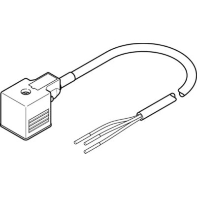 Festo Pneumatic Cable for Use With Connecting Valve 600mm Length NEBV-A1W3F-P-K-0.6-N-LE3