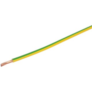 Prysmian 6491X Series Yellow Green Hook Up Wire 7/1.35 mm Core Strands 50 m PVC Insulation G6491XR