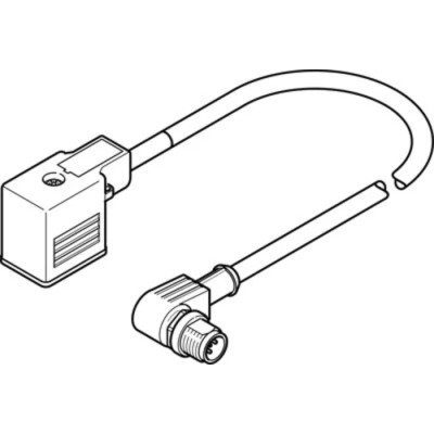 Festo Cable For Use With Connecting Valve, NEBV Series, 600 mm Length, Type A Plug to M12 x 1 NEBV-B2W3F-P-K-0.6-N-M12W3