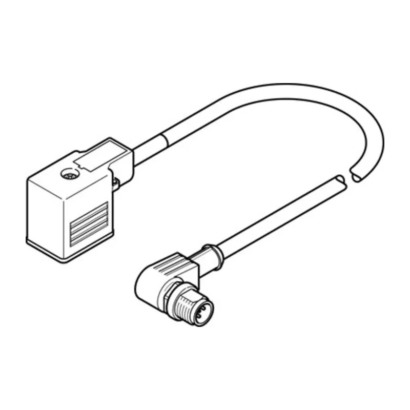 Festo Cable For Use With Connecting Valve, NEBV Series, 600 mm Length, Type A Plug to M12 x 1 NEBV-B2W3F-P-K-0.6-N-M12W3