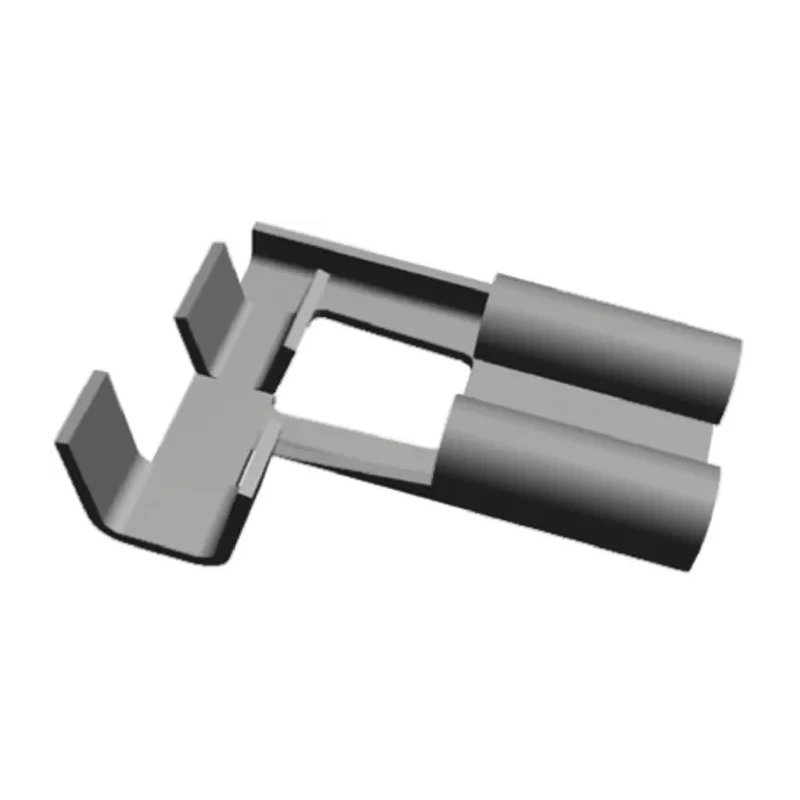 TE Connectivity FASTON .250 Silver Uninsulated Female Spade Connector Crimp 6.35 x 0.81 mm Tab Size 20 AWG to 15 1-280050-2