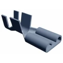 TE Connectivity FASTON .250 Silver Uninsulated Female Spade Connector Crimp 6.35 x 0.81 mm Tab Size 22 AWG to 18 AWG 181902-1