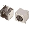 TE Connectivity Mini DIN 6 Pole Right Angle Miniature DIN Socket 30V AC 1A Through Hole Female 5750071-1