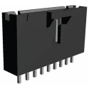TE Connectivity AMPMODU MTE Series Straight Through Hole PCB Header, 9 Contacts, 2.54 mm Pitch, 1 Row, Shrouded 5-104363-8