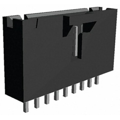 TE Connectivity AMPMODU MTE Series Straight Through Hole PCB Header, 9 Contacts, 2.54 mm Pitch, 1 Row, Shrouded 5-104363-8