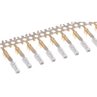 TE Connectivity FFC Series Female Crimp Terminal 2A Current, 24 AWG Min, 20 AWG Max, Gold Plating 2-487406-4