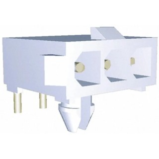 TE Connectivity Mini-Universal MATE-N-LOK Series Right Angle Through Hole PCB Header, 3 Contacts, 4.14 mm Pitch 1-770967-1
