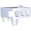 TE Connectivity Mini-Universal MATE-N-LOK Series Right Angle Through Hole PCB Header, 3 Contact 4.14 mm Pitch 1-770967-1