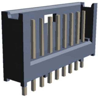 TE Connectivity AMPMODU Mod II Series Straight Through Hole PCB Header 9 Contacts 2.54 mm Pitch 1 Row Shrouded 280508-2