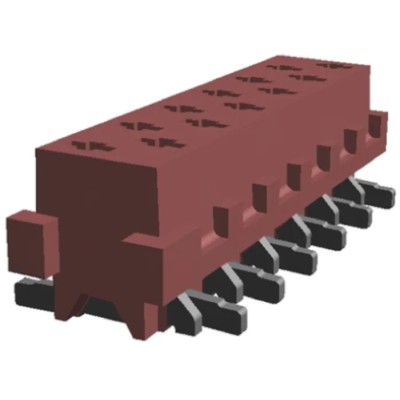 TE Connectivity Micro-MaTch Series Straight Surface PCB Socket, 12-Contact, 2 Row, 2.54 mm Pitch, 230V, 1.5A 1-188275-2